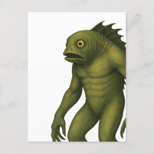 Deep One – From the Cosmic Bestiary of Innsmouth Holiday Postcard