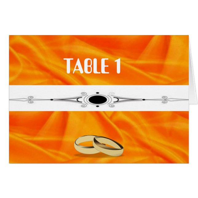 Deep Orange Silk Wedding (Front Horizontal)