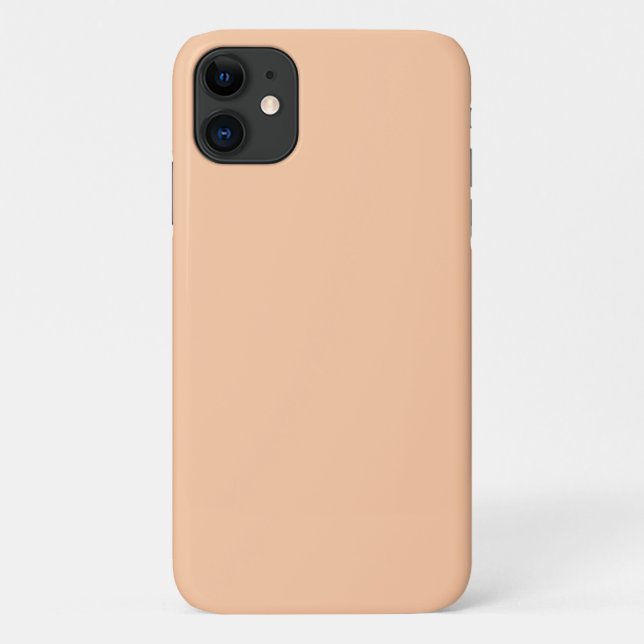 Deep Peach iPhone 11 Case (Back)
