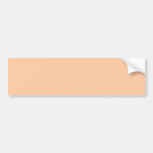 Deep Peach Solid Color Bumper Sticker