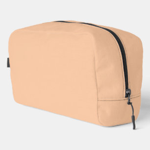 Deep Peach Solid Colour Dopp Kit