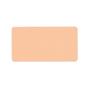 Deep Peach Solid Colour Label