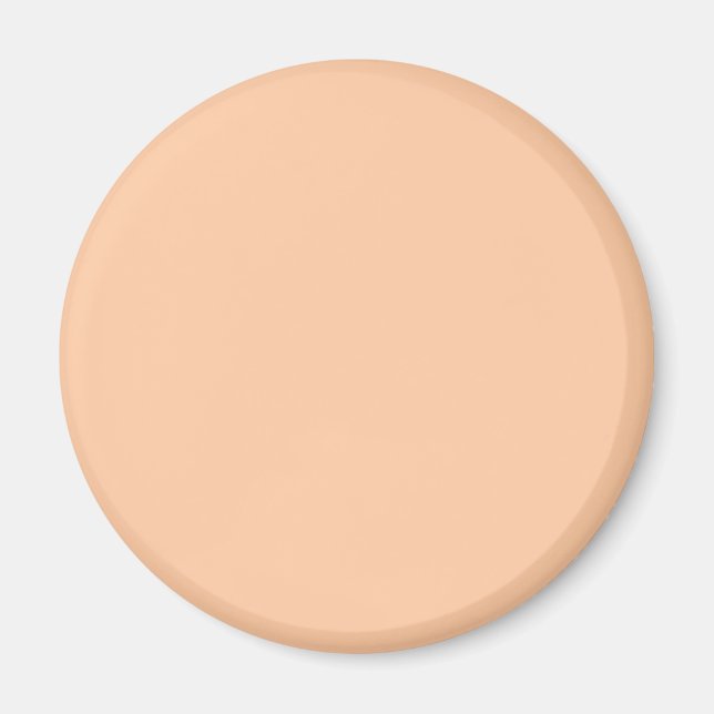 Deep Peach Solid Colour Magnet (Front)