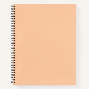 Deep Peach Solid Colour Notebook