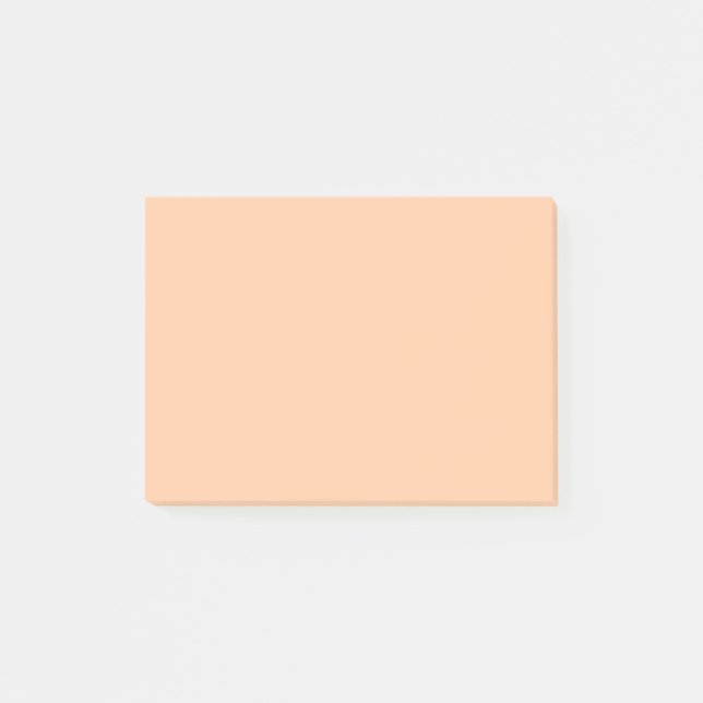 Deep Peach Solid Colour Post-it Notes (Front)