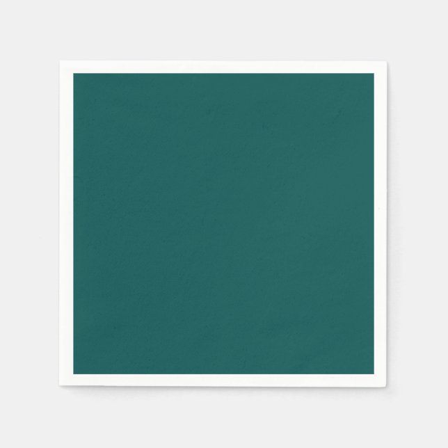 Deep Peacock Blue Color Napkin (Front)