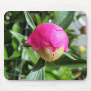 deep pink bud mouse mat