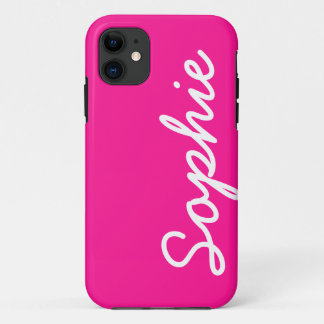 Deep Pink Customisable Feminine iPhone 5 Case