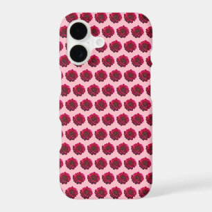 Deep Pink Dahlia Flower Seamless on Phone Case