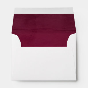 Deep Pink Faux Velvet Textured Look Lining Envelopes