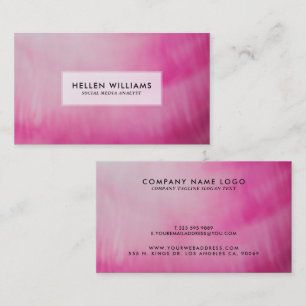 Deep Pink Modern Fluid Colours Background Business Card
