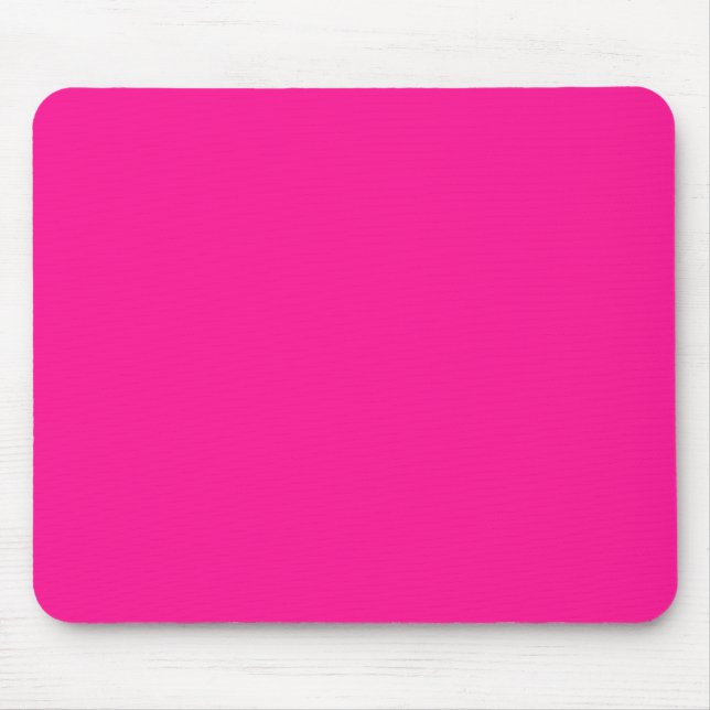 Deep Pink Solid Colour Mouse Mat (Front)