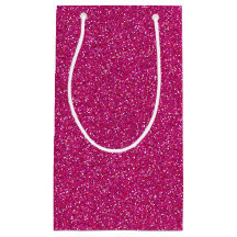 Deep Pink Sparkle Glitter Gift Bag
