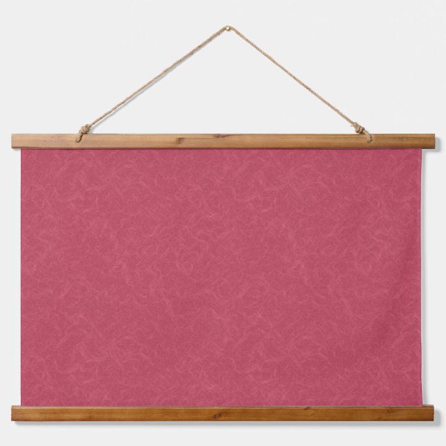 Deep pink  textured swirling  pattern hanging tapestry (Front)