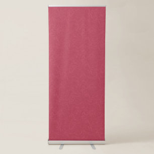 Deep pink textured swirling pattern retractable banner