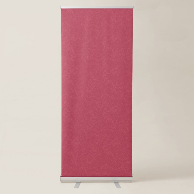 Deep pink  textured swirling  pattern retractable banner (Front)