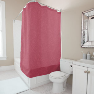 Deep pink  textured swirling  pattern shower curtain