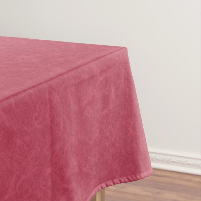 Deep pink  textured swirling  pattern tablecloth (In Situ)