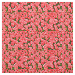 Deep pink tulips fabric