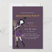 Deep Plum | Halloween Magic Broom