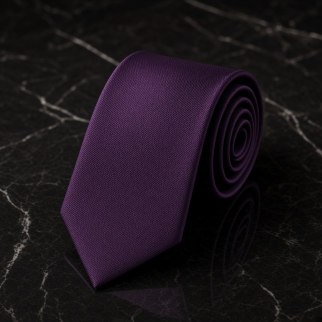Deep Plum Luxury Woven Twill Texture Tie (Creator Uploaded)