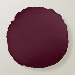Deep Plum Round Throw Pillow (16")
