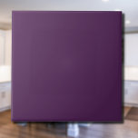 Deep Plum Solid Colour | Classic Elegant Tile<br><div class="desc">Deep Plum Solid Colour | Classic | Elegant | Trendy | Stylish | Gift</div>