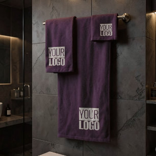 Deep Plun- add logo Bath Towel Set