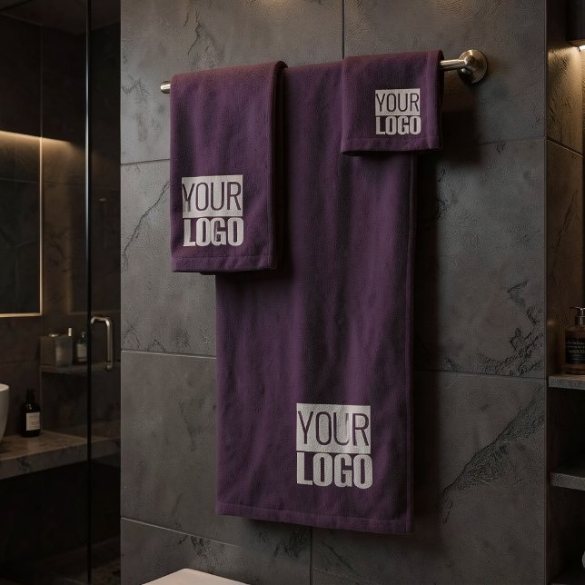 Deep Plun- add logo  Bath Towel Set (Creator Uploaded)