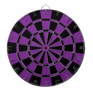 Deep Purple And Black Dartboard