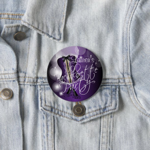 Deep Purple Bachelorette Party 7.5 Cm Round Badge