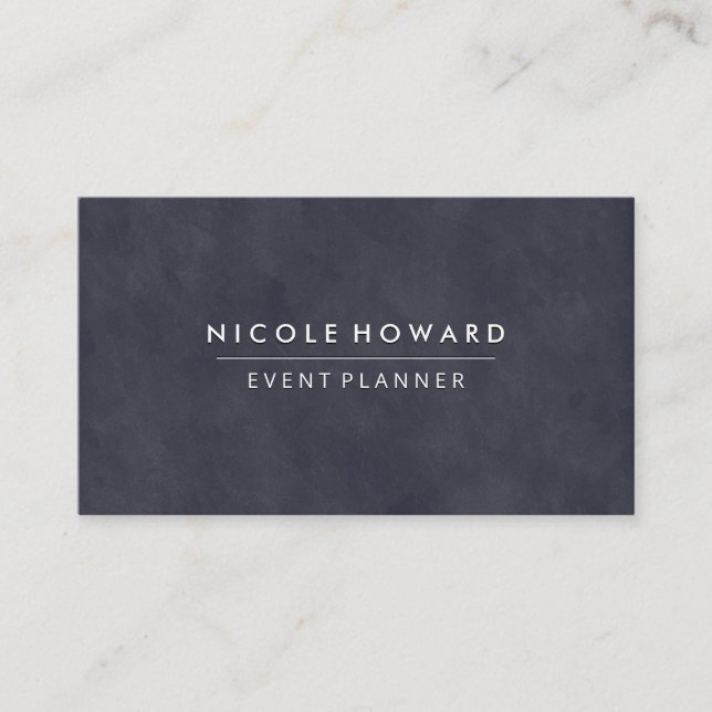 Deep Purple Blue Texture Business Card (Front)
