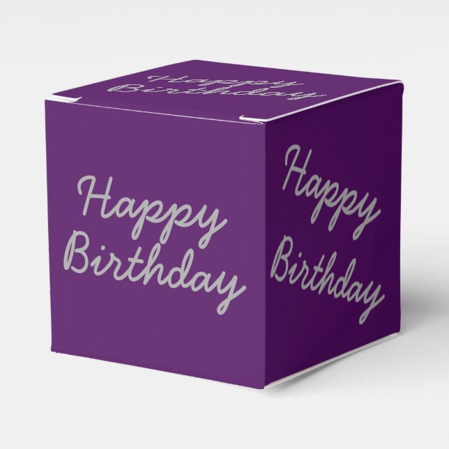 Deep Purple Classic Party Favour Boces Box (Front Side)