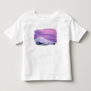 Deep purple clouds surround Mount Hood, in Toddler T-Shirt