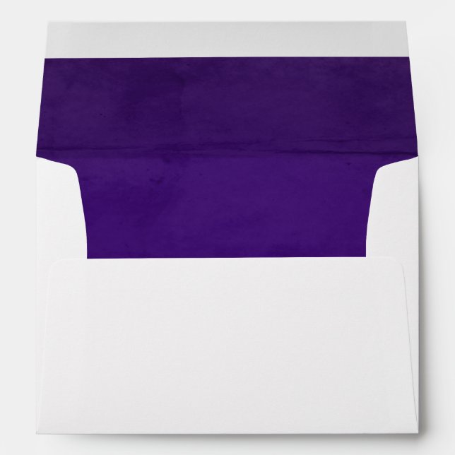 Deep Purple Faux Velvet Textured Look Lining Envelopes (Back (Bottom))