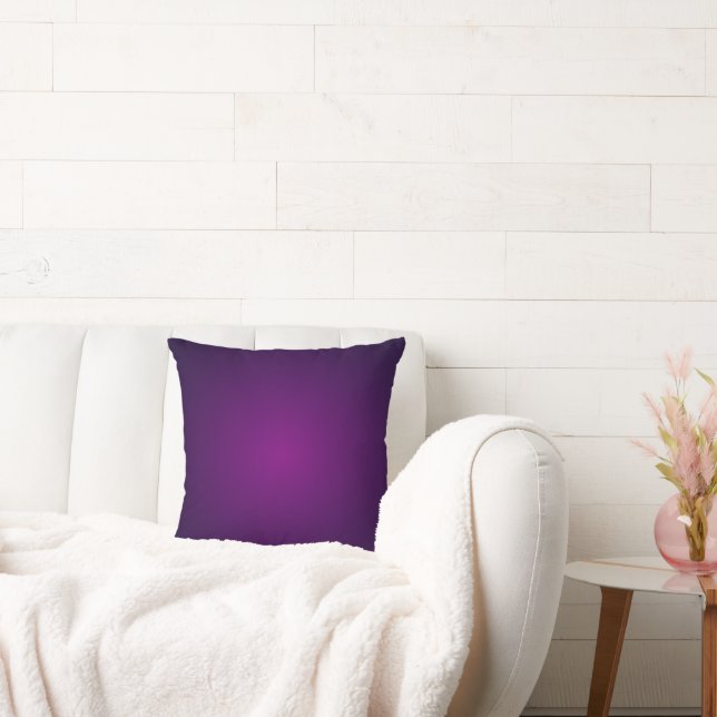 Deep Purple Hues Throw Pillow (Couch)