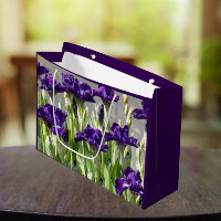 Deep Purple Irises Floral