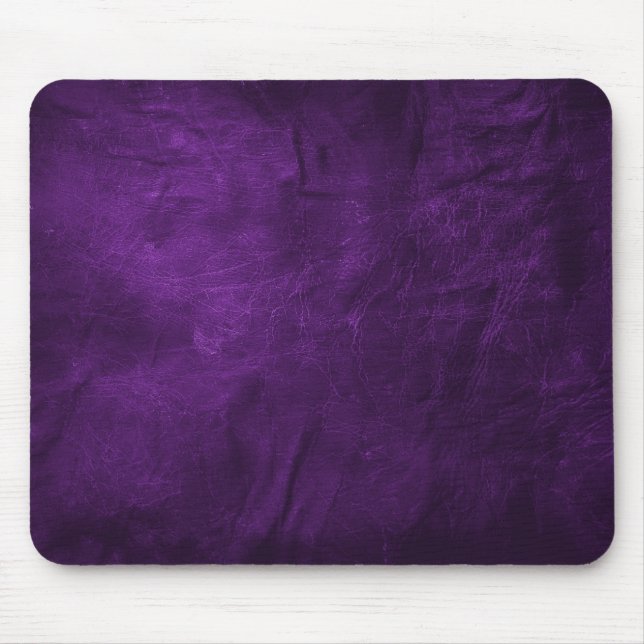 Deep Purple Leather Mouse Mat (Front)