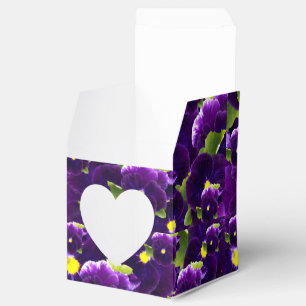 Deep Purple Pansy Bushes, Favour Box
