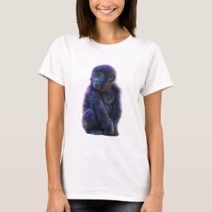 Deep Purple Primate Portrait T-Shirt