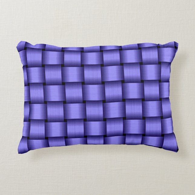 Deep Purple Ribbon Decorative Cushion (Front)
