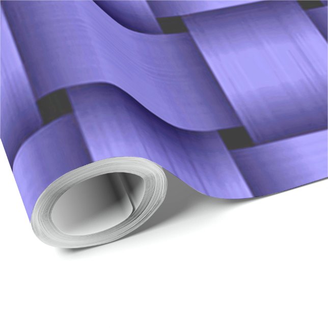 Deep Purple Ribbon Wrapping Paper (Roll Corner)
