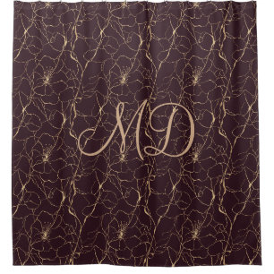 Deep Purple Rich Moody Home Decor Shower Curtain