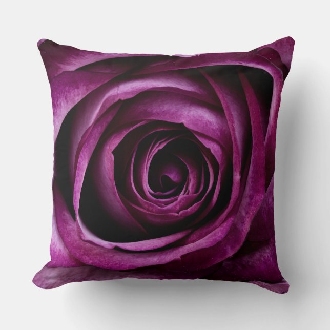 Deep Purple Rose Cushion (Front)