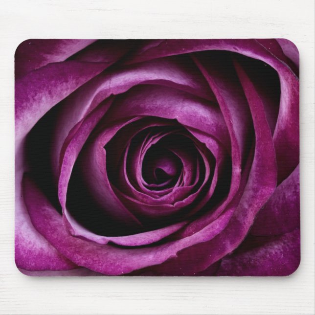 Deep Purple Rose Mouse Mat (Front)