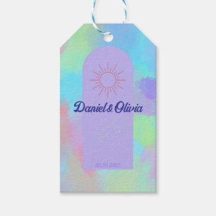 Deep Purple Soft Wedding Stuff Gift Tags