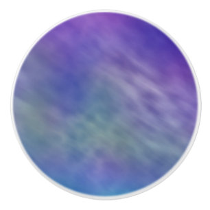 Deep Rainbow Coloured Sky Background Ceramic Knob