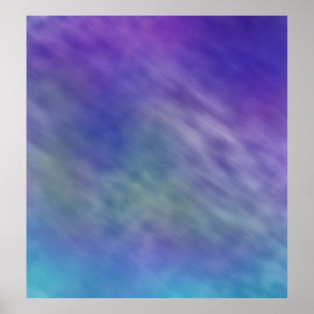 Deep Rainbow Coloured Sky Background Poster (Front)