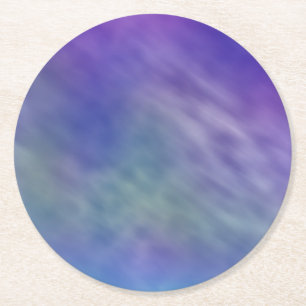 Deep Rainbow Coloured Sky Background Round Paper Coaster