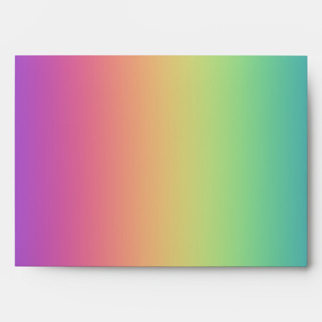 Deep Rainbow Gradient Envelopes (Front)